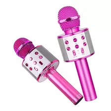Micrófono Juguete Karaoke 5 Voces Con Luces