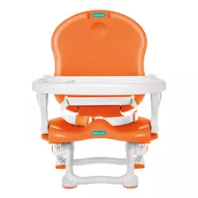 Cadeira Refeição Bebê Portátil Bebeliê Infantil Cor Laranja