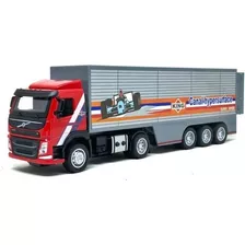 Caminhão Volvo Container C/ Luz E Som 1:50 California Toys