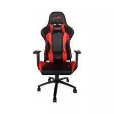 Silla Gamer Level Up Ares Para Reclinable Negra Y Roja