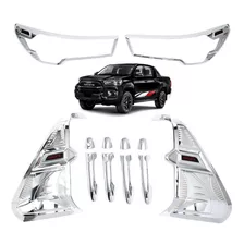 Kit Decorativo Exterior Cromo Hilux Revo Full 2021 2022