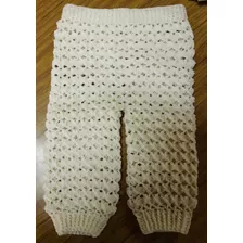 Pantalón Tejido A Crochet Para Bebé 