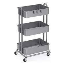 Simplehouseware - Carrito De Metal Resistente Y Con Ruedas D