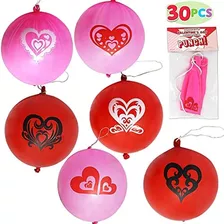 Kit De 30 Tarjetas De Regalo Para San Valentin Con Globos 