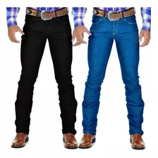 Kit 5 Calça Jeans Masculina Country Avant Lycra Rodeio 