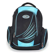 Mochila Wilson Urbana Casual Porta Laptop Hasta 16.5 Inch Color Negro Turqueza