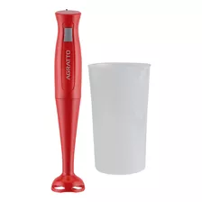 Mixer Vermelho Com Copo Medidor Agratto 200w Monofásico