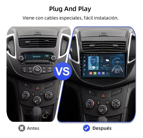 Chevrolet Trax 13-16 Carplay Android Radio Bluetooth Gps Usb Foto 2