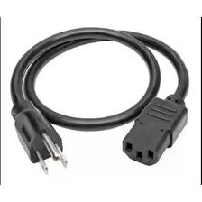 Cable De Poder Ac Corriente Computadora Monitor 3 Pínes Pc