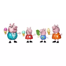 Figura Peppa Pig Helados Con Su Familia