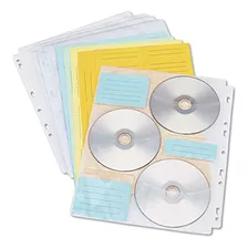 39301 Two-sided Cd/dvd Pages For Three-ring Binder 10/p...