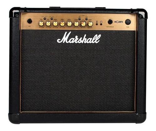 Amplificador Marshall Mg Gold Mg30gfx Transistor Para Guitarra De 30w Color Negro/oro