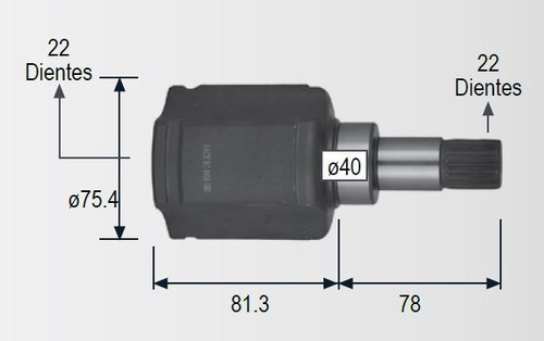 Espiga Lado Caja Izq Peugeot 207 08-14 / Man / Base Foto 2