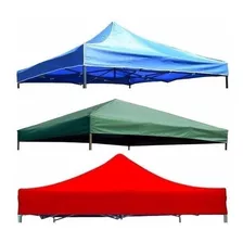 Carpa Toldo Plegable 3x3 Azul Solo Lona Repuesto / Md