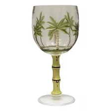 Taça Em Acrílico Palmeira Tree Verde 495 Ml - Rojemac