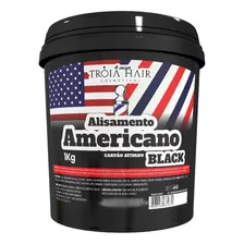 Kit Alisamento Americano Black Relaxamento Cabelo Elfa 1kg