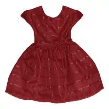 Vestido Infantil Cetim Rodado Festas Menina Luxo + Brinde