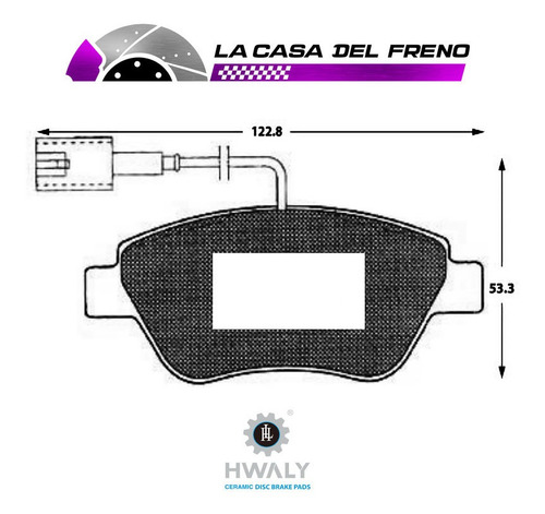 Pastilla Freno Del Fiat Stilo (192) 1.4 2013 843 A1 192bxh1b Foto 3