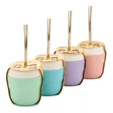 Mate Pastel Bombilla Limpieza Vaciado Fácil Regalo Moderno