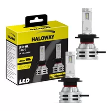 Par Lâmpada Led Luz Branca H1 6500k 12/24v 19w Haloway