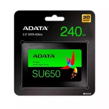 Ssd Adata Su650 240gb Sata 3 2,5 7mm Pc E Notebook
