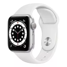 Apple Watch Series 6 (gps) - Caja De Aluminio Plata De 40 Mm - Correa Deportiva Blanco