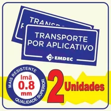 Placa Imã Transporte Por Aplicativo