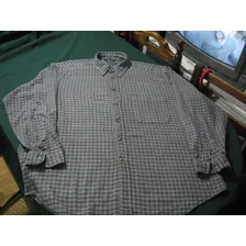 Camisa, Afranelada Nautica Talla Xxl Manga Larga Impecable