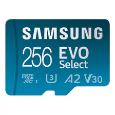 Memoria Micro Sd Xc 256gb Samsung Evo Select Plus 4k Uhd A2