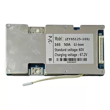 Placa Bms Prot Bateria Li Ion Bms 16s 60v 50a 