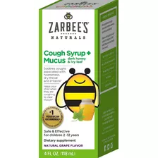 Zarbee's Jarabe Para La Tos Y Mocos Para Bebé 118ml