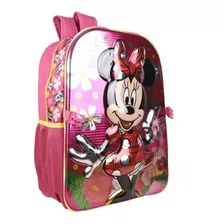 Set Mochila Y Lonchera Ruz Minnie Mouse Disney Primaria