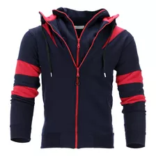 Campera Hoodie Hombre Invierno Friza Entallada A03