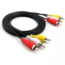 Kit 10 Cabos Av Rca / Rca 1,5m Áudio E Vídeo Atacado Revenda