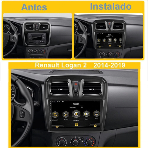Estereo Android Renault Logan Sandero 2012-2019 Carplay 4g Foto 3