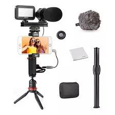 Movo Smartphone Video Rig Kit V7 Con Trípode, Grip Rig, Micr