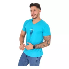 Camisa Gola V Masculina Silkada Fio 30.1 100% Algodão