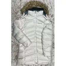 Chamarra Parka De Pluma Marmot Con Gorro Para Mujer Talla L