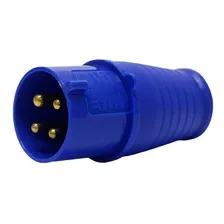 Plug Industrial 3p+t 32a 200/250v 9h Ip44 N4279 Cor Azul