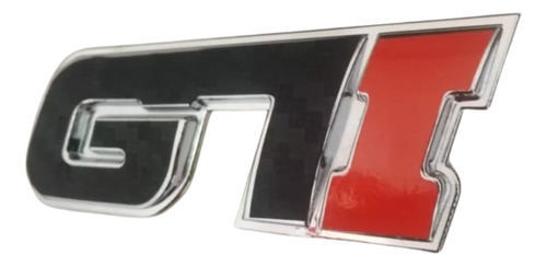 Emblema Gti Deportivo Fibra De Carbono - Rojo Autodhesivo Foto 3