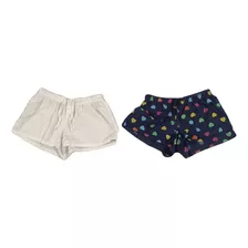 Combo Pack X2u Shorts De Tela Boxers Mujer Kevingston T 1