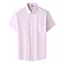 Camisa Masculina Plus Size De Manga Curta, Camiseta Casual E