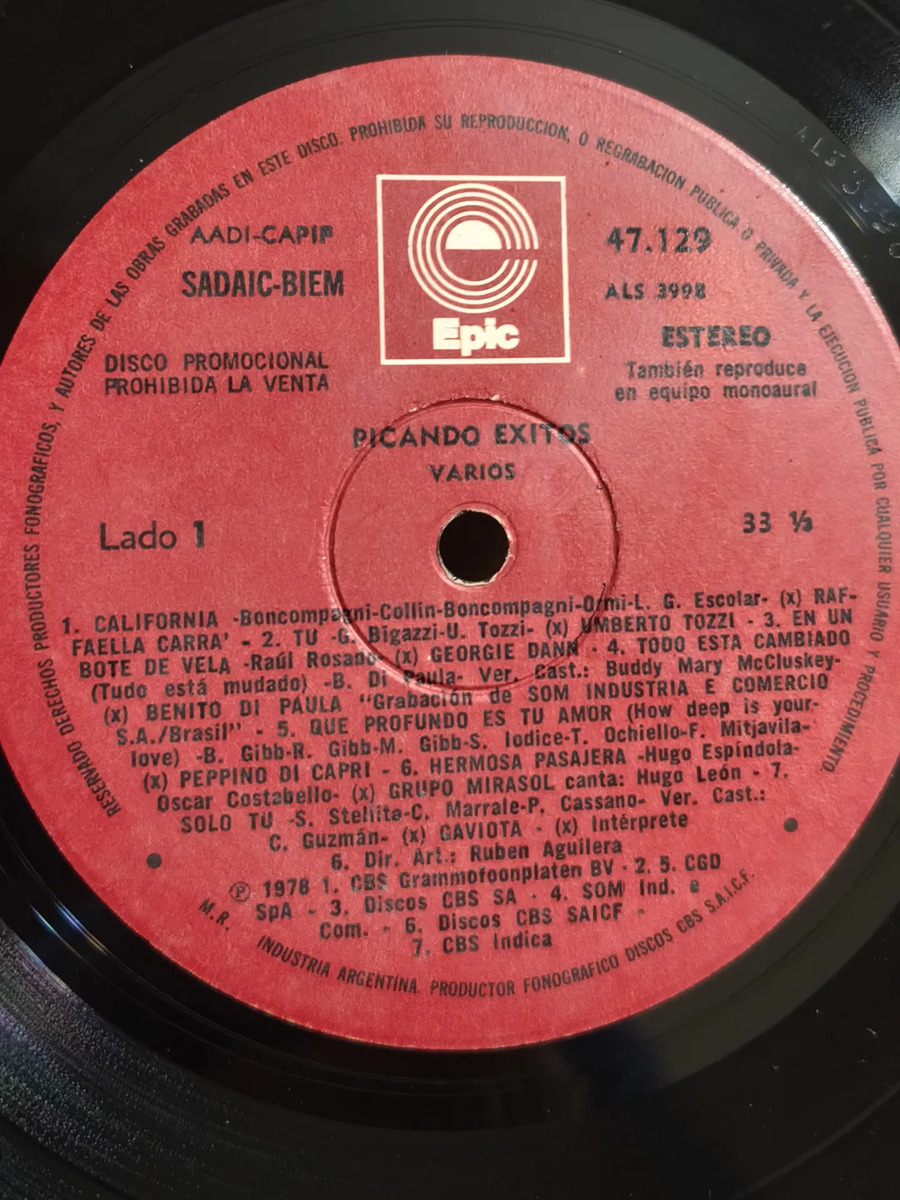 Varios Artistas - Picando Exitos - vinilo 1979