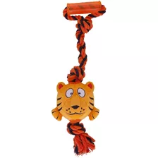 Brinquedo Para Cães Tuggerz Tigre De Pelúcia Com Corda