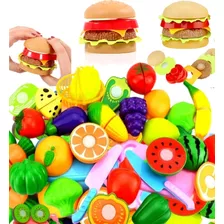 Brinquedo 15pçs Comidinha Cozinha Frutas Verdura Velcr Maste