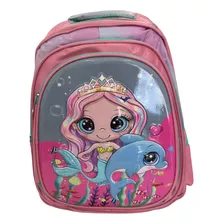 Mochila Bolsa De Costas Feminina Menina Princesa Kwaii Rosa