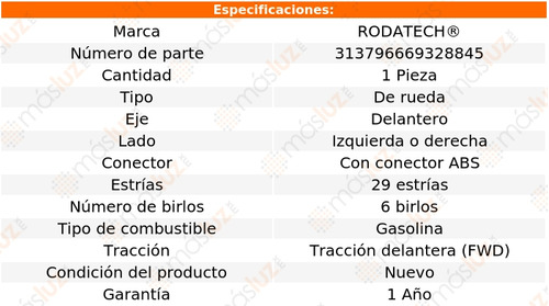 1- Maza Rueda Delantera Izq/der Titan V8 5.6l 04/07 Rodatech Foto 5