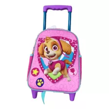 Morral Paw Patroll Sky Pequeño Escolar Llantas + Lonchera +c