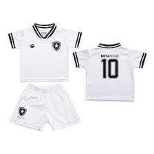 Conjunto Bebê Botafogo Uniforme Branco - Torcida Baby