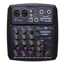 Mesa De Som Interface 4 Canais Soundvoice Mc4bt Novo Modelo